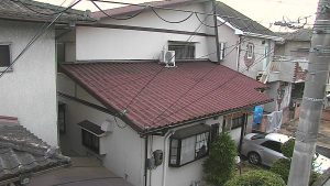 大和郡山市　台風で屋根瓦が落ちた家の調査と見積もり