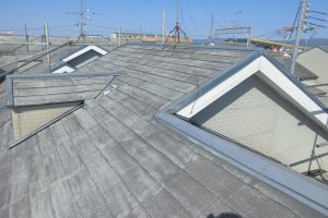 橿原市　省エネ大賞の断熱セラミックガイナを屋根に塗装