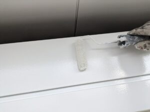 シャッターボックス 上塗り塗装