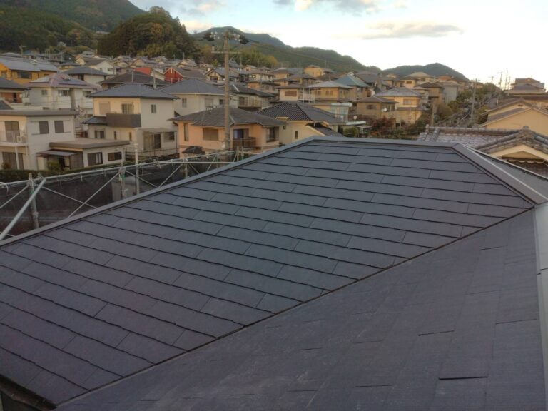 屋根工事完成全景