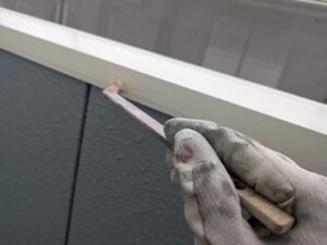 ベランダの手すり プライマー塗布