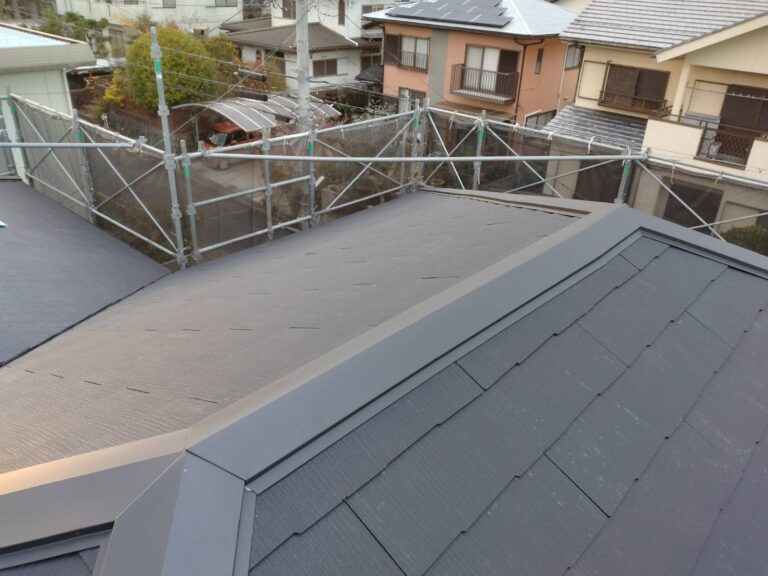 屋根工事完成全景