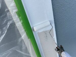名張市 鉄部塗装 窓まわり1回目塗装
