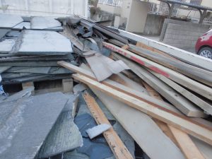 三重県名張市　スレート屋根の解体4