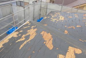 三重県名張市　スレート屋根の解体2