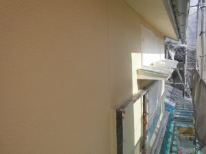 奈良県宇陀市I様　モルタル外壁にエスケープレミアムシリコンを塗装2