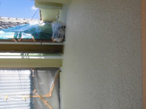 奈良県宇陀市I様　モルタル外壁にエスケープレミアムシリコンを塗装3