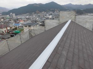 奈良県橿原市　屋根板金の錆び止め塗装2