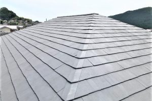 橿原市　20年持って遮熱と断熱効果のガイナを屋根塗装