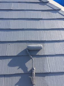 橿原市　夏は涼しい遮熱冬は暖かい断熱のガイナで屋根塗装