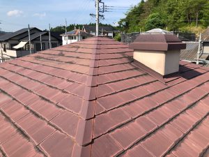 三重県伊賀市　スレート屋根に防水シート張るリフォーム