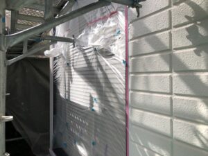 窓・雨戸に養生｜外壁塗装 奈良県宇陀市