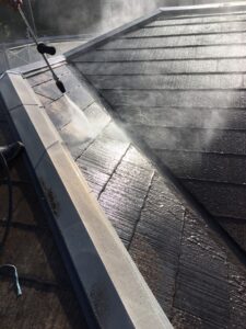 三重県名張市N様　屋根塗装　高圧洗浄2