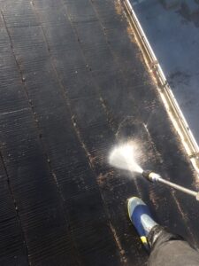 三重県名張市N様　屋根塗装工事　高圧洗浄3