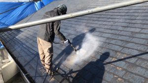 橿原市　遮熱と断熱効果の断熱セラミックガイナを屋根塗装