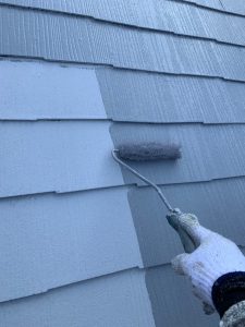 奈良県宇陀市　遮熱と断熱効果のあるガイナを屋根に塗装
