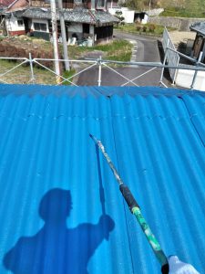 三重県伊賀市M様倉庫の屋根塗り替えリフォーム工事