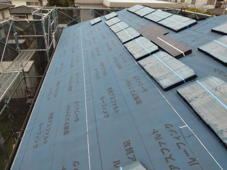 宇陀市 リフォーム 防水シート施工 ルーフィング