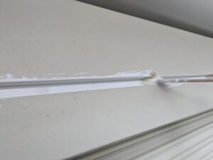 シャッターボックス 錆止め塗装