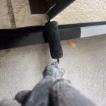 外壁塗装 付帯部 水切り 中塗り作業