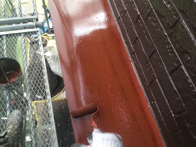 宇陀市D様邸 雨戸ボックス 錆止め塗布