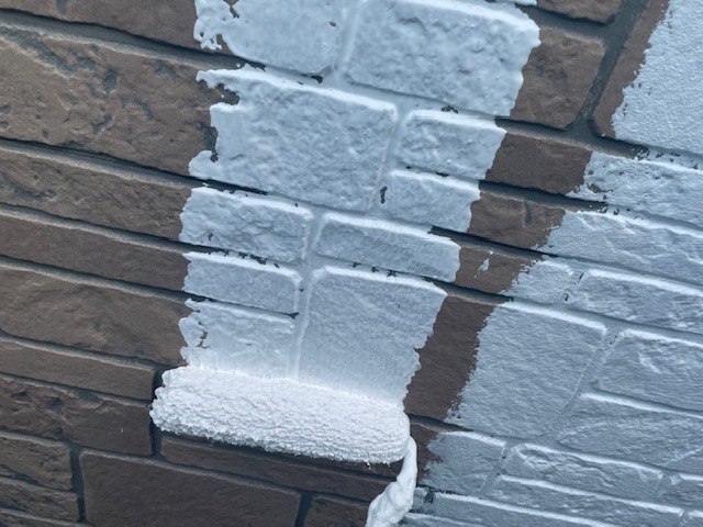 伊賀市S様邸 下塗り施工の様子1