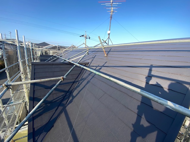 名張市S様邸 屋根塗装 完成写真1